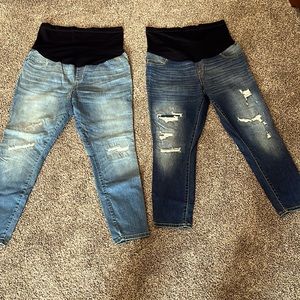 Maternity jeans Size XL lot of 2 pairs